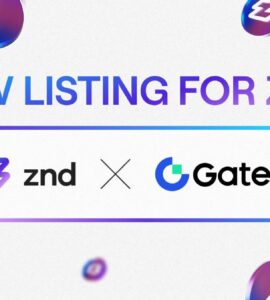 Gate.io announces ZND listing